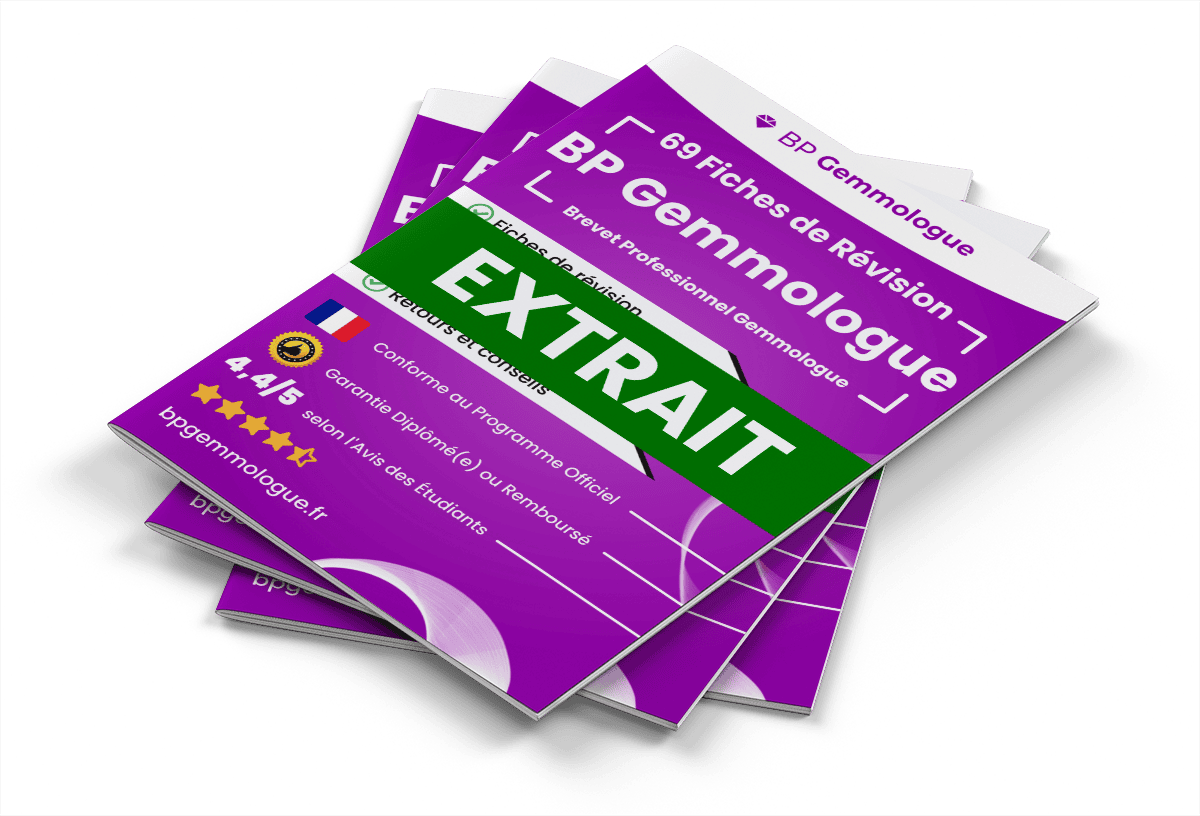 Extrait Fiches Révision gratuites BP Gemmologue
